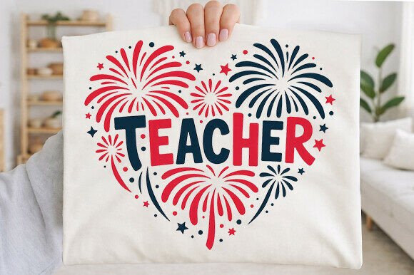4th of July Patriotic Teacher PNG: Graphics for Editorial Use