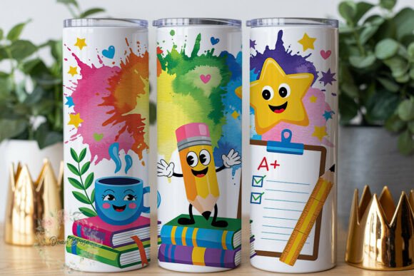 Best Teacher Ever Tumbler Wrap PNG