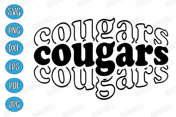 Cougars SVG PNG EPS DXF PDF JPG