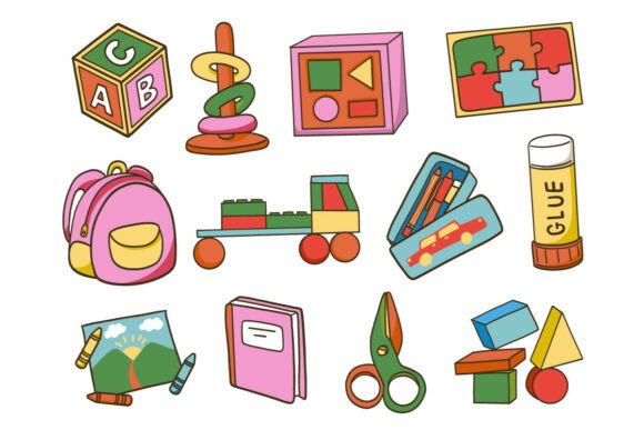 Kids Toys School Supplies Doodle SetArt