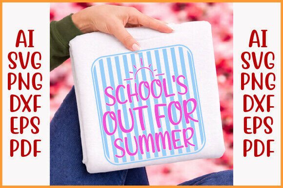 School's Out Summer PNG, Stripe Summer Graphics