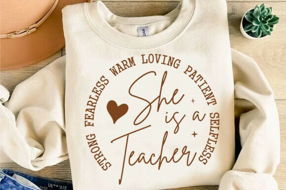She is a Teacher Png Graphics