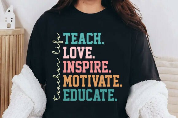 Teacher Appreciation Png Graphics for T-Shirt Designs