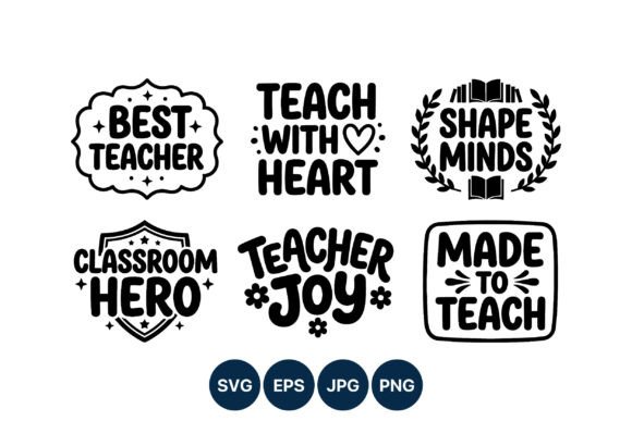 Teacher Phrase Handwritten Vector Art Graphics