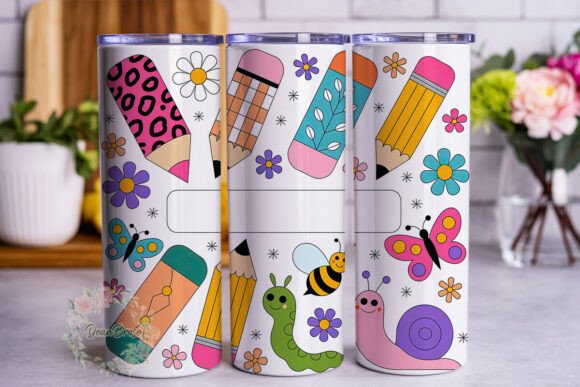 Teacher School Supplies 20oz Wrap